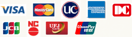 VISA､マスター､UC､アメックス､DC､JCB､NC､UFJ