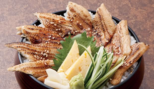 煮あなご丼