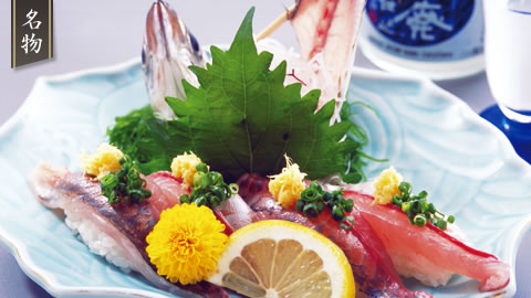 活あじ一尾にぎり